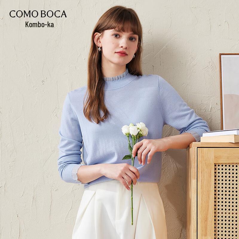 Komeng Boca Women s Fine Spun Lace Wool Sweater L