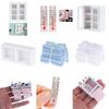 Durable Miniature Cabinet Bathroom Furniture Kits Towel Rack Makeup Cosmetic Set Thermometer Home and Living For 1/12 Scale Dollhouse