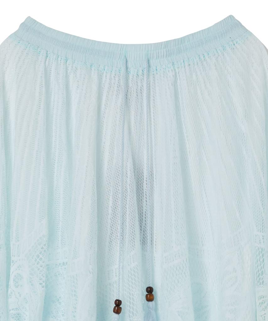 PENFIELD Lace Flare Long Skirt Sky Blue_Fs1Ws17F