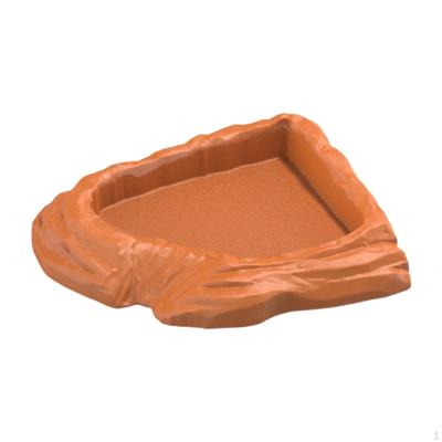 Corner Terrarium Bowl for Reptiles, Decorative Water Turtles, Reptile Bathing Basin