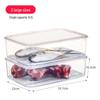 Plastic Japanese-Style Fresh-Keeping Box with Lid for Refrigerator Storage