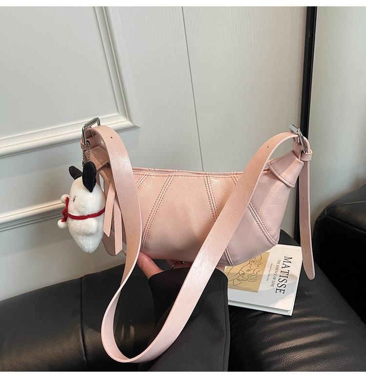 Exquisite retro croissant bag versatile dumpling bag new trendy fashion shoulder messenger women's bag