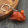 6 Pcs Chicken Wing Keyrings Decorative Keychain Car Key Chain Simulation Food Keychain Hanging Ornaments Bag Pendant