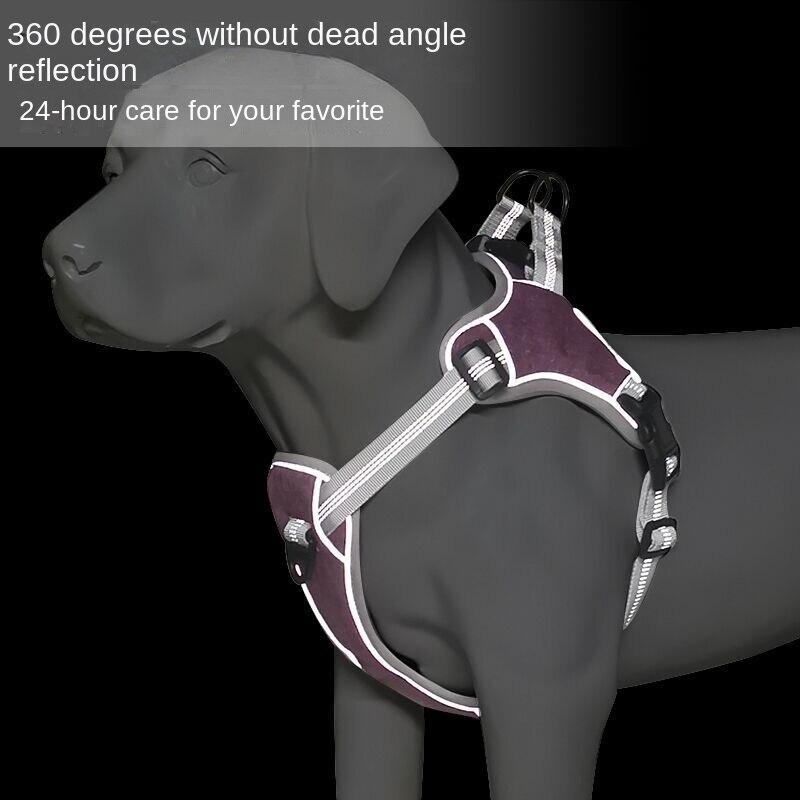 2023 Hundeleinengurt Hund Haustier Brustgurt Weste Reflektierender Brustrücken