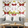 Custom Name Baseball Print Tapestry, Backdrop, Easy Setup, Ideal for Bedroom, Office & Living Room, with Aesthetic Wall Hanging Decor.