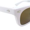 Pristine NOCHINO OPTICAL Sunglasses ONDA White Mens Used