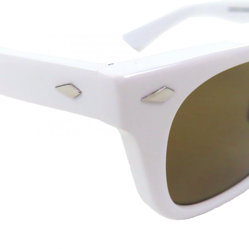 Pristine NOCHINO OPTICAL Sunglasses ONDA White Mens Used