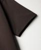 JEMUT Boy Crop Short Sleeve T-Shirt Dark Brown Kjst2619