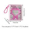 Small Card Storage Album Pendant Love Hollow Mini Photo Album Mini Album Photocard Holder Decorative PVC Cartoon Collect Book