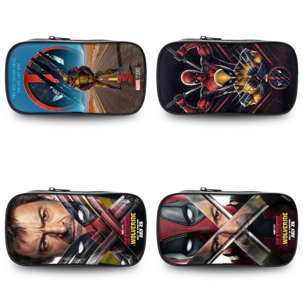 Deadpool And Wolverine Large Capacity Oxford Fabric Pencil Case For Students