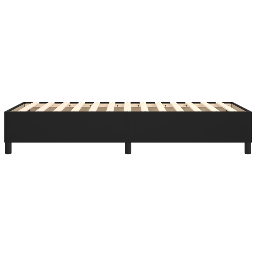 Box Spring Bed Frame Black 80x200 cm Artificial Leather