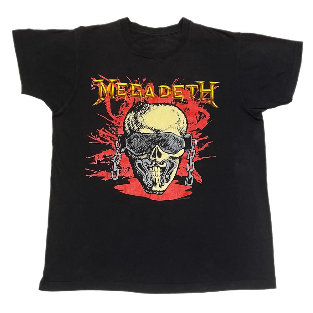 Винтажная футболка Megadeth Wake-Up Dead Тур 1987 F134 Унисекс M