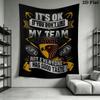 Collingwood Wall Tapestry Aesthetic Wall Hanging Printed Fabric Blanket Decorative Tapestries for Bedroom Living Room Home Decor