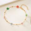 Trendy Red Cherry Pendant Bracelet Set for Women Exquisite Zircon Heart Bracelet Anklet Necklace Wedding Jewelry Party Gift
