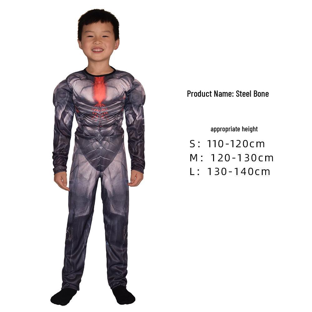 Avengers Wolverine Thor Deadpool Captain America Kids Superhero Muscle Suit Costume