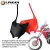 LINGQI RACING Number Plates Fairing Front Plastic Cover Name Panel For CRF450  CRF450RX Off Road Motocross Dirt Bike
