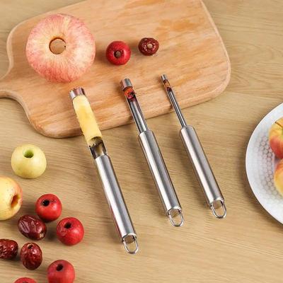 1 pieza Acero Inoxidable Descorazonador de Manzanas Removedor de Corazón de Semillas de Fruta Pera Descorazonador de Manzanas Sembrador Rebanador Cuchillo Utensilio de Cocina Herramienta de Fruta Verdura