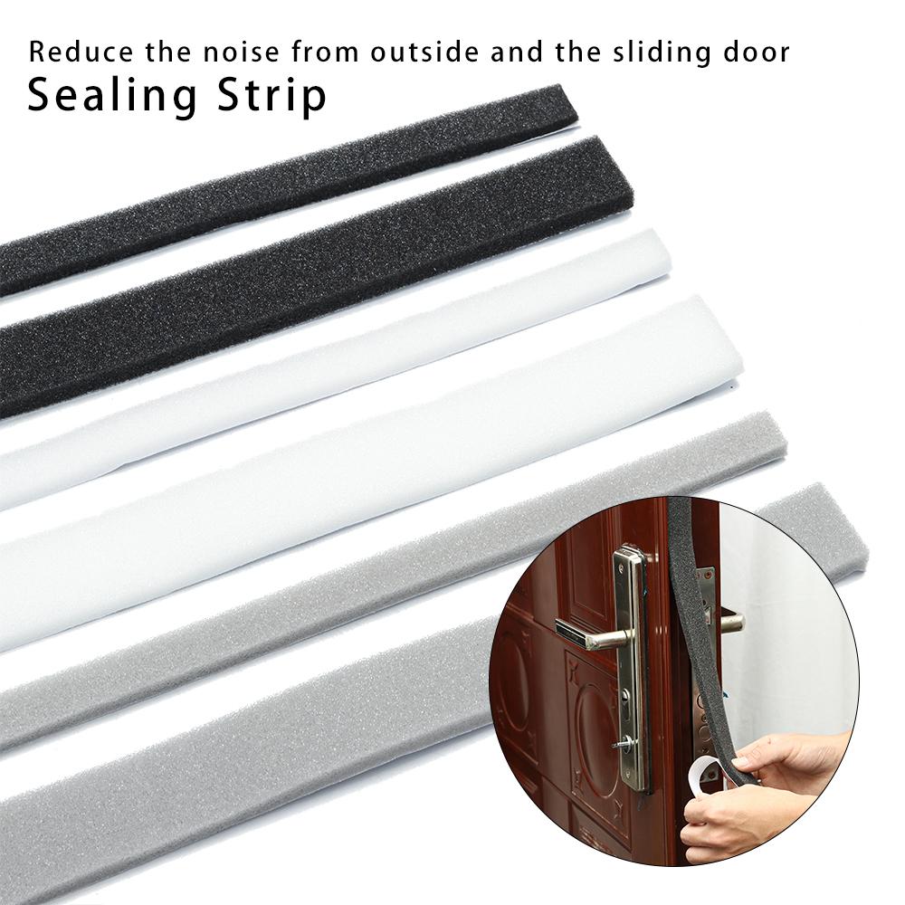 2M/Roll Self-Adhesive Foam Door Window Sealing Strip Soundproof Windproof Dustproof Foam Insulation Tape Practical Home Hardware