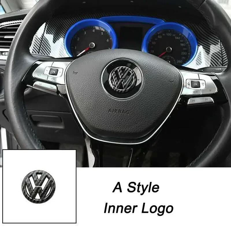 Pro VW Volkswagen Jetta MK5 Golf 3D ABS Dutý Středový Znak Volantu Auta Samolepka pro Volkswagen Passat MK6 MK7 CC Pol