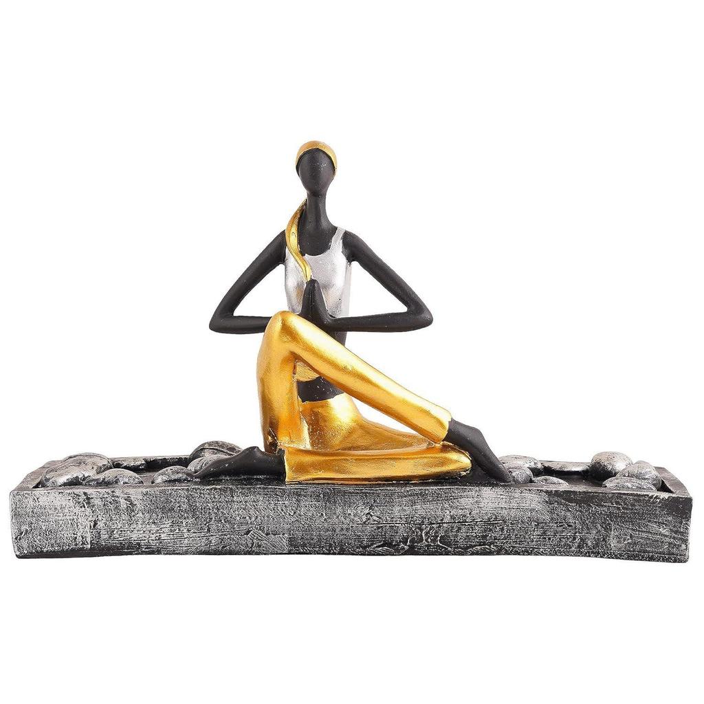 Yoga Lady Home & Office Decor showpiece