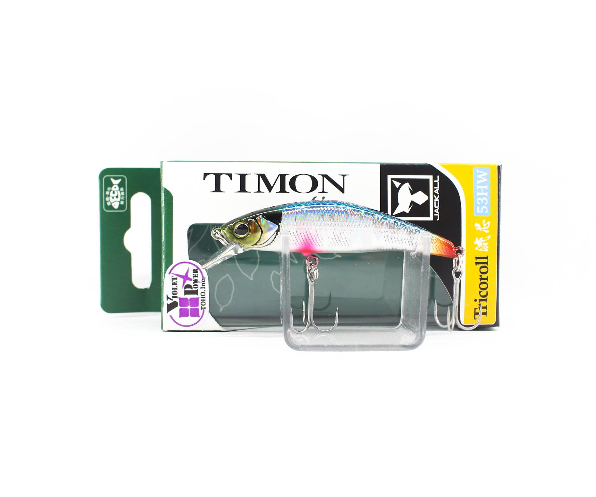 

Jackall Timon Tricoroll Ryushin 53 HW Тонущая приманка с синей спинкой (8076)