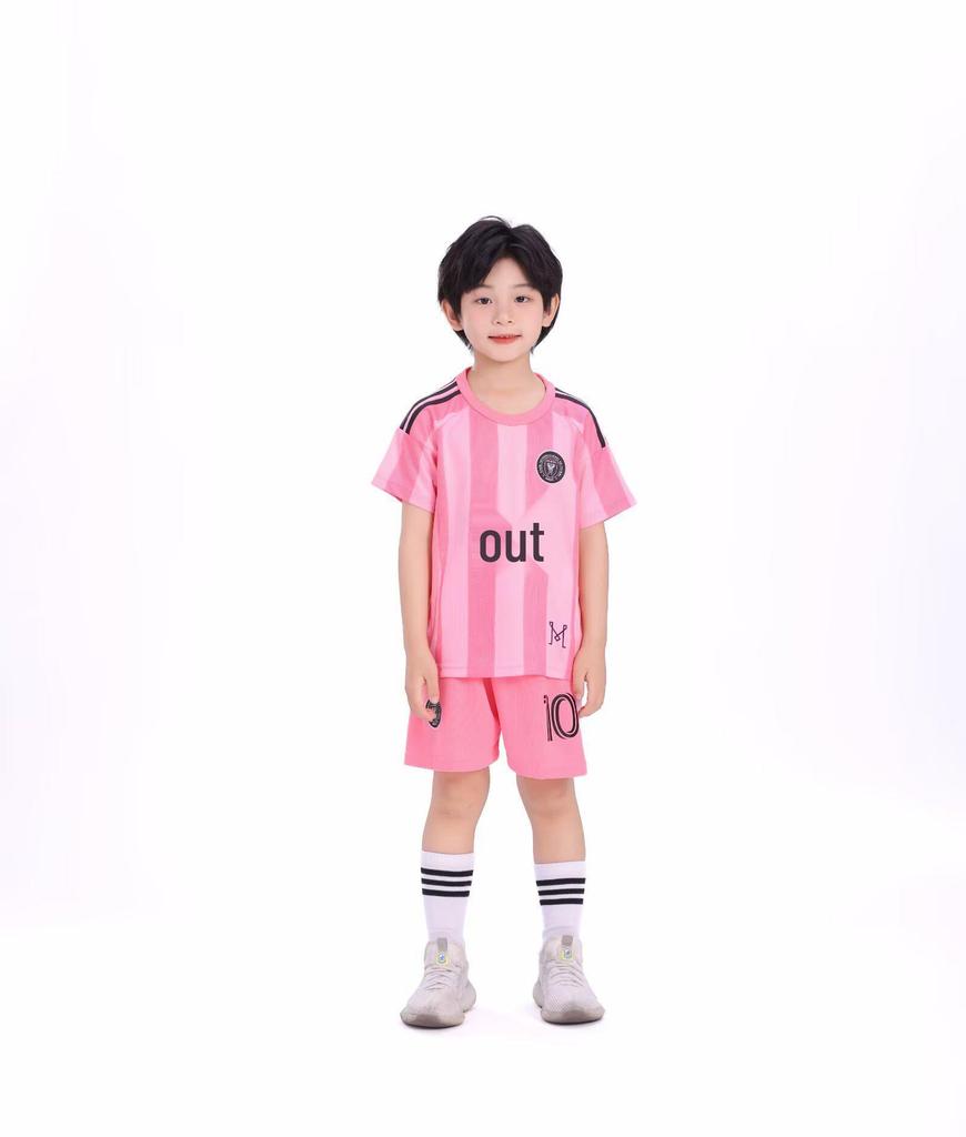 2025-26 Miami Home Pink Messi #10 Soccer Jersey, Kids & Adults Sizes 14-3XL