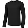 Li Ning Sports Casual Simple Solid Color Round Neck Pullover Comfortable Versatile Long Sleeve T-Shirt Men Tops ATLU217-1