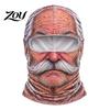 Group Photo Props Funny Realistic Face Ski Mask, Breathable Acrylic And Modal Full Winter Adventure Gear Balaclava, Windproof Headgear for Outdoor