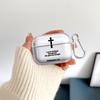 Clear Earphone Cases Cover Case For Airpods Pro3 3 Pro 1 Pro2 2 4 Praying Peace On Cross