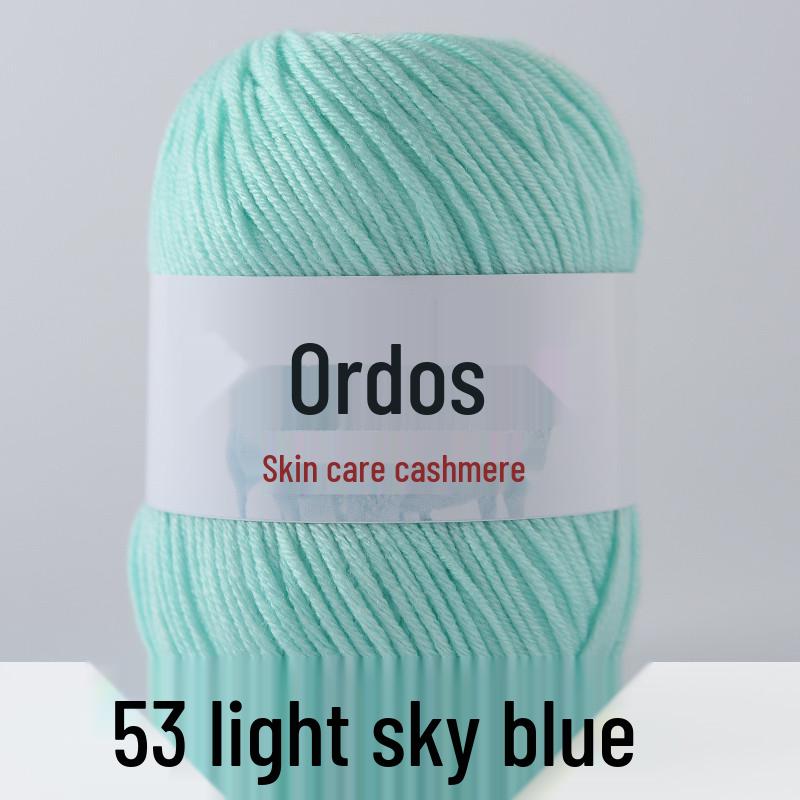 Genuine Baby Cashmere Yarn: Hand-Knitted Scarf for Infants & Toddlers, Medium Thick Milk Cotton for Crochet.