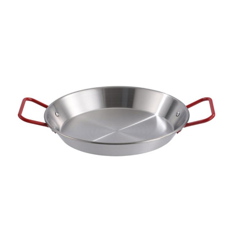 18-24 cm Trwałe patelnie ze stali nierdzewnej z podwójnym uchem Hiszpański rondel Paella Nieprzywierające Garnki kuchenne Naczynia kuchenne