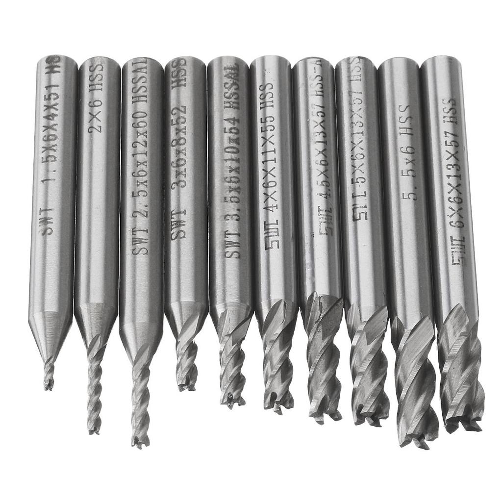 4 Fl/öten Wolfram Stahl Schaftfr/äser f/ür Holz Aluminium Metall 2,5mm CNC Drehmaschine Fr/äser Schaftfr/äser Bohrer