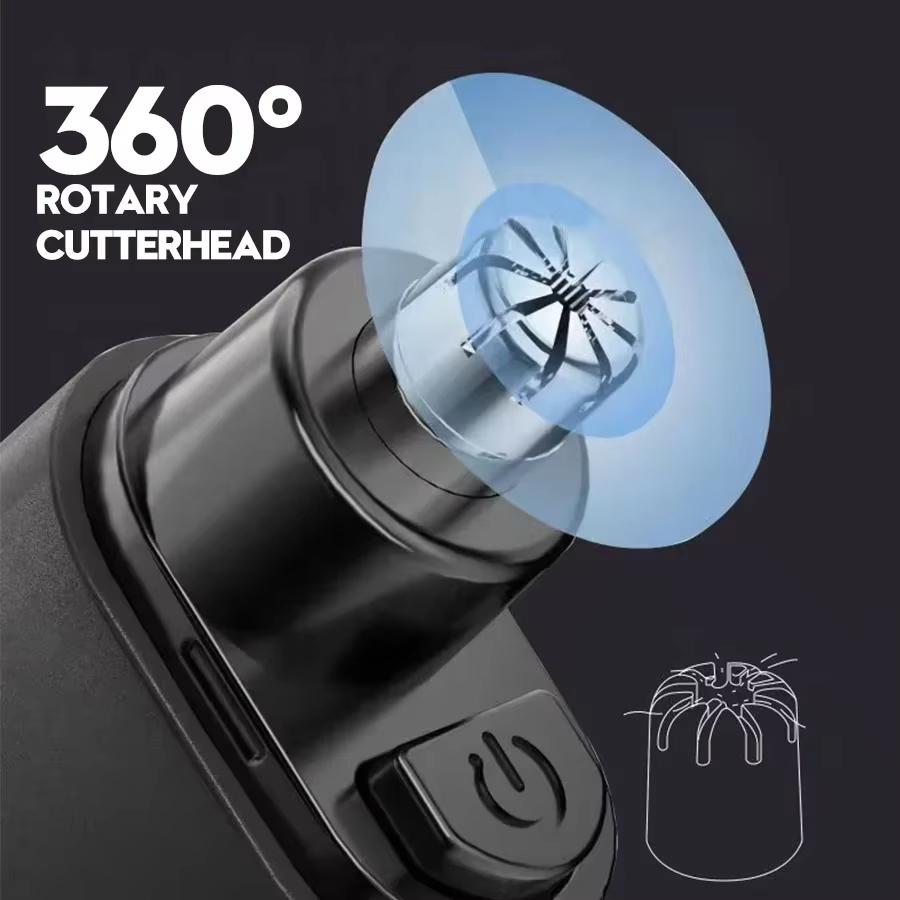 2026 New Portable Electric Nose Hair Trimmer USB Charging Nose Ears Eyebrow Trimmer for Men Rechargeable Painless Set