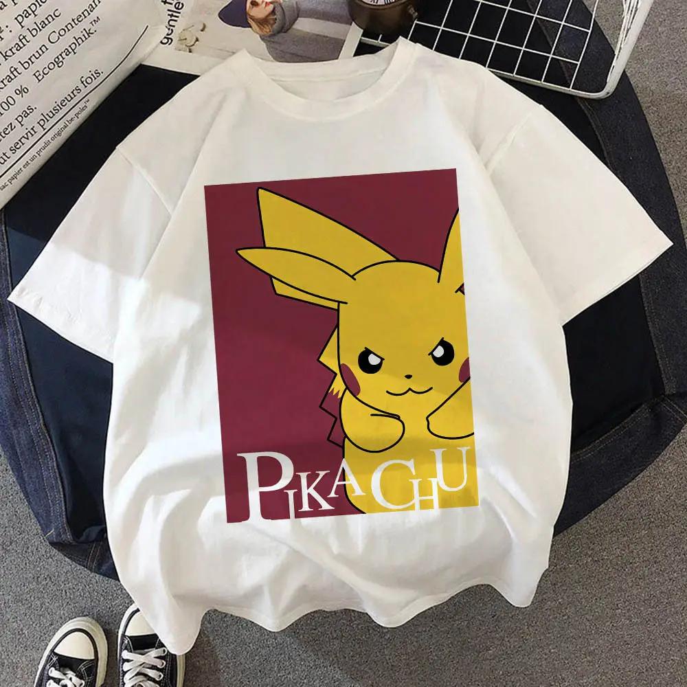 2026 New Pok É Mon Oneck Short Sleeved Cotton Tshirt for Adults Summer Pok É Mon Pikachu Clothes Comfortable and Casual Y2K