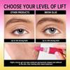 Super Lift Brow Crazy Lifed Brows Colla Gel per Laminazione Sopracciglia Tenuta Forte a Lunga Durata & Pettine Styling Integrato Cosmetici Trasparenti per Sopracciglia
