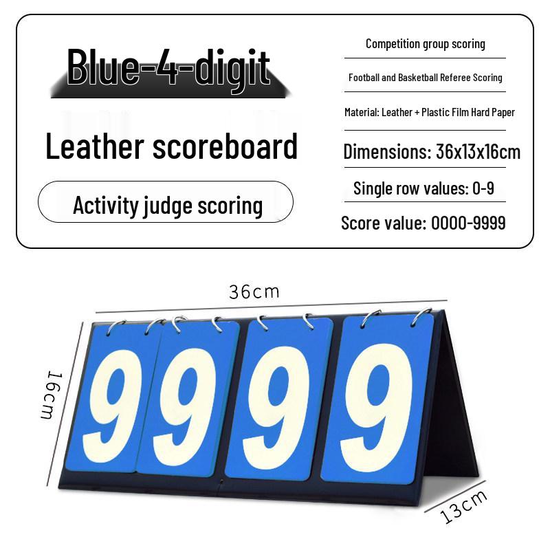 Multi-Sport Flip Scoreboard for Basketball, Billiards, Table Tennis, and Volleyball