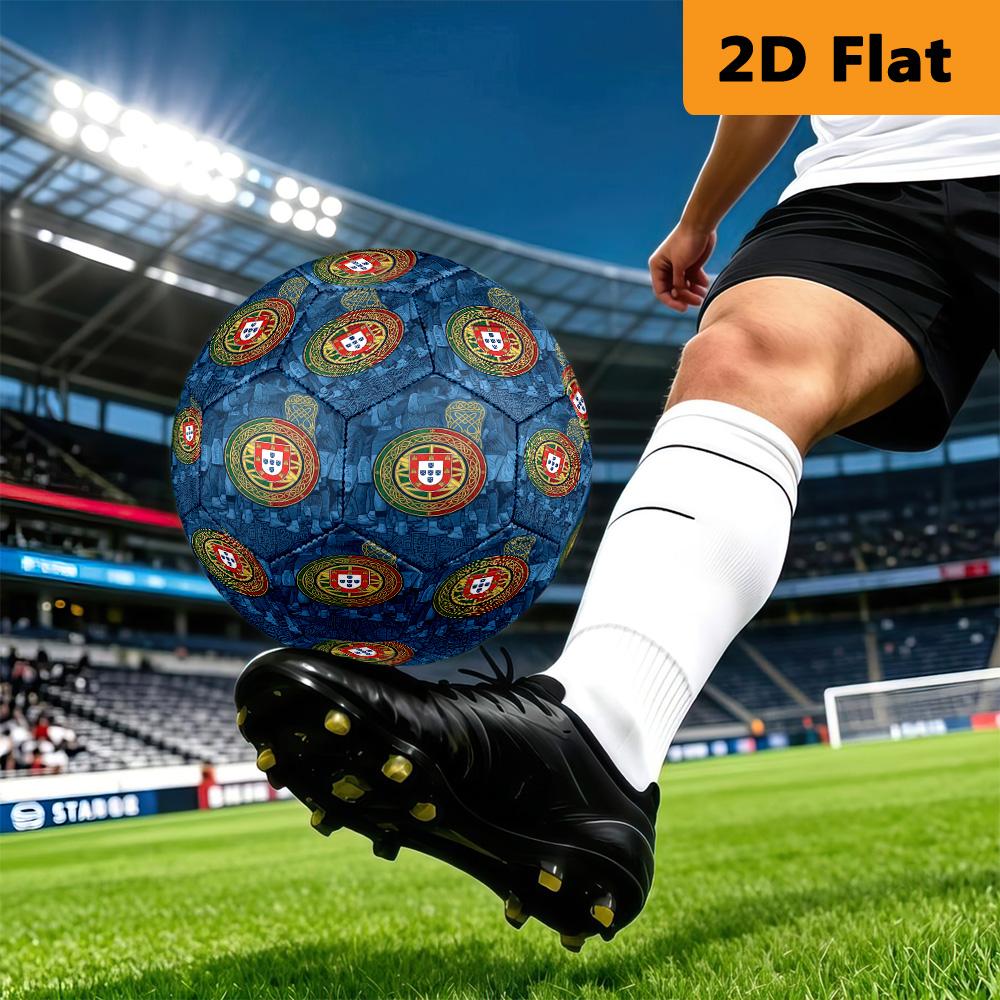 Royal Emblem Fabric Football Suitable for Both Training and Competition Suitable for Training, Competition, and Indoor and Outdoor Sports.