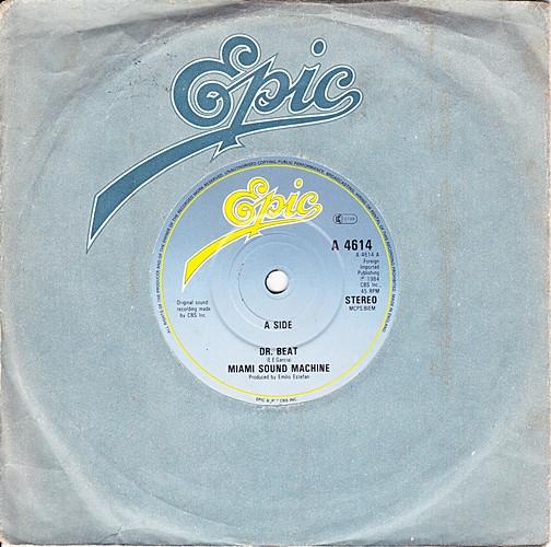 

7inch Record MIAMI SOUND MACHINE Dr. Beat A4614 Epic 1984 UK SoulFunk Used