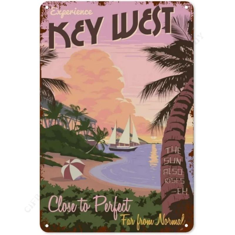 

Hawaii Tourism Poster, Tropical Beach Wall Art