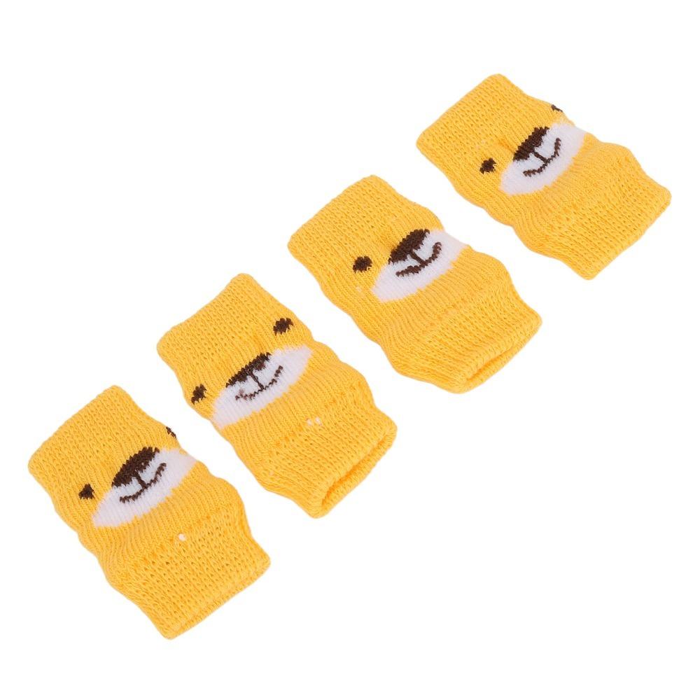 4pcs Non Slip Pet Socks Stretchy Pet Joint Sleeve Easy On Off Dog Leg Sleeve  Home Indoor Use