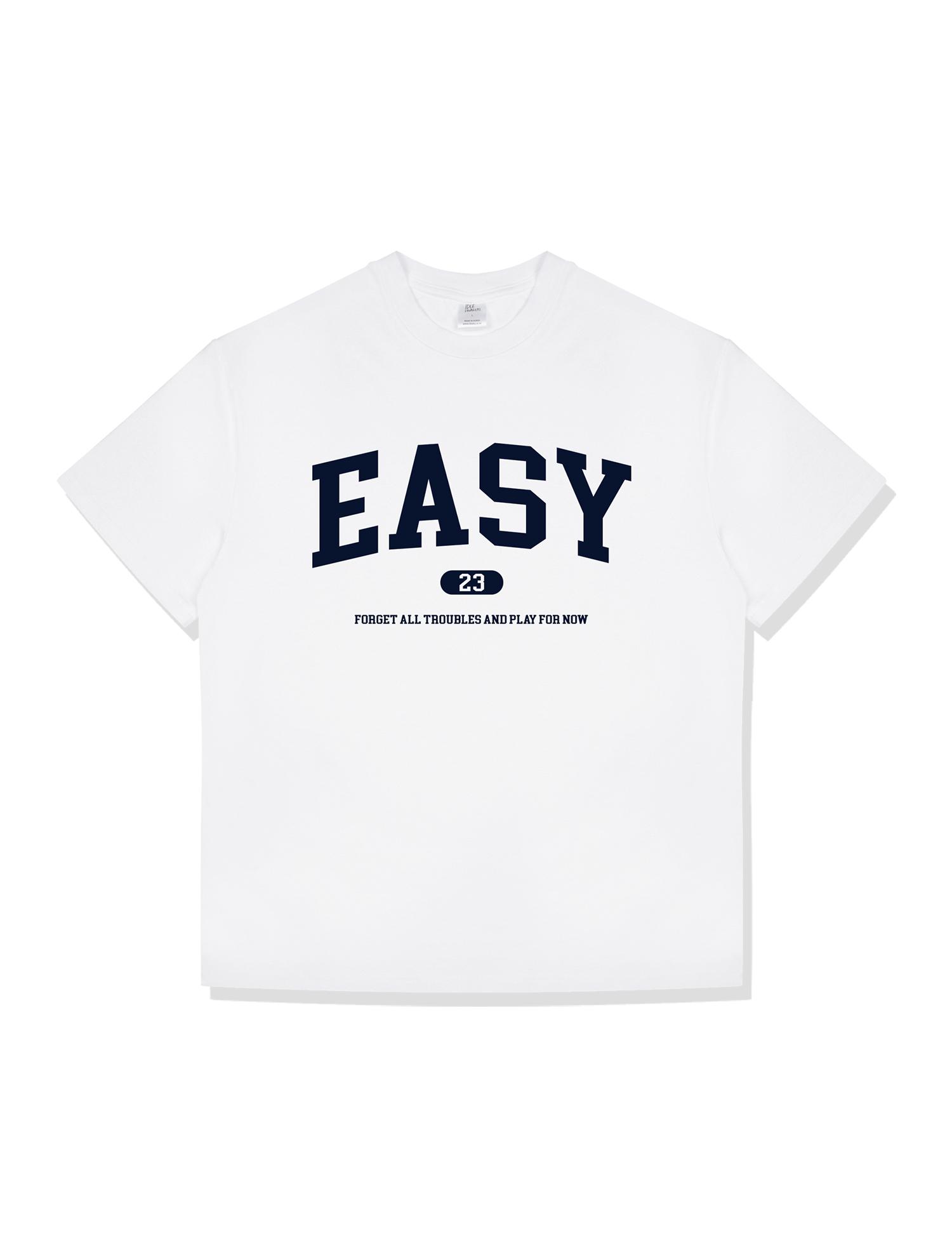 Idle Workers Easy Cotton Oversized Short Sleeve_White L