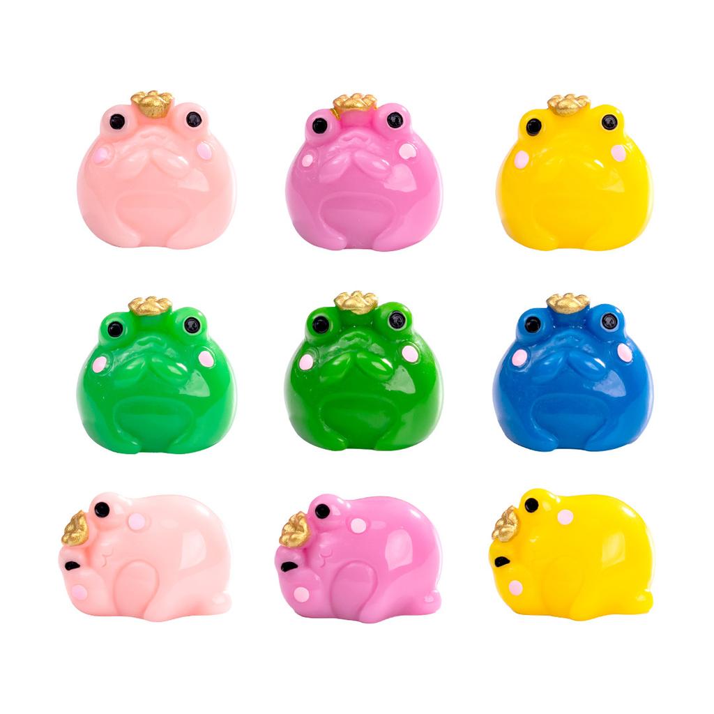 10-100pcs Mini Resin Frogs colorful Frog Figurines Miniature Home Décor Fairy Garden Decor Dollhouse Birthday Party Favor Gift