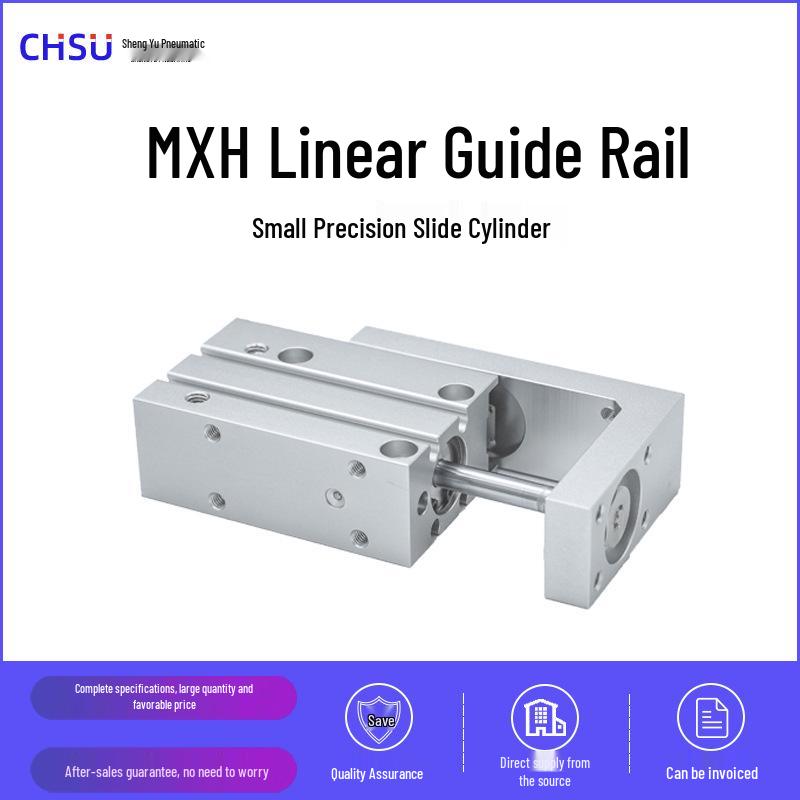 SMC Linear Slide Cylinder MXH/HLH6: Small Precision Guide Rail In 5-30mm Sizes