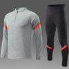 Football Jersey Long Sleeve Autumn And Winter Half Zipper Set Light Board Printing Club Men'S Sweater Sports And Leisure Appearance Clothes