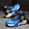 Brand Kids Basketball Shoes Rotary Buckle Design Boys Sneakers High Top Non-slip Leather Children Sports Shoes tênis de basquete