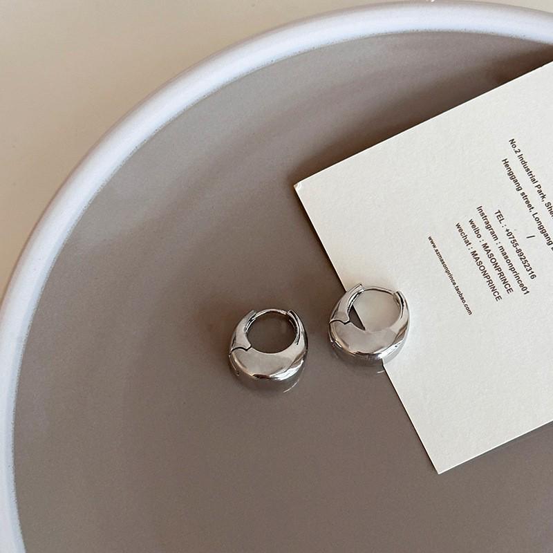 Korean Style Geometric Circle Earrings: Elegant, Versatile Ear Jewelry for Women and Students