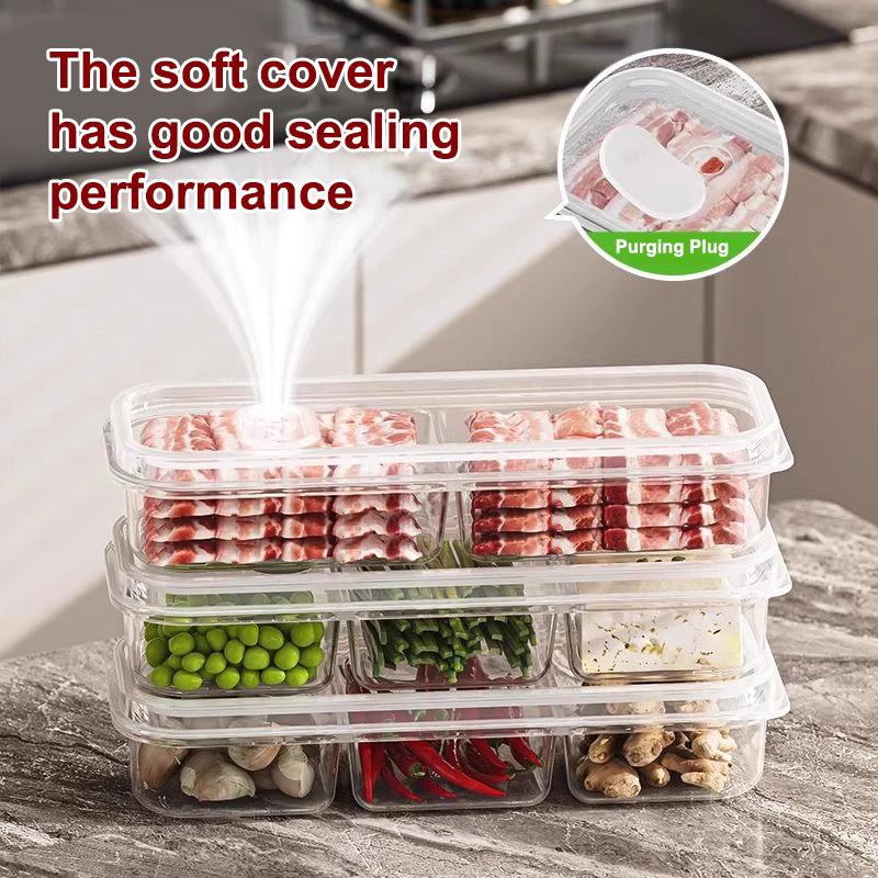 Rozwiązanie do przechowywania żywności o dużej pojemności dla Twojego domu; Zapewnia świeżość mięsa i warzyw w lodówce