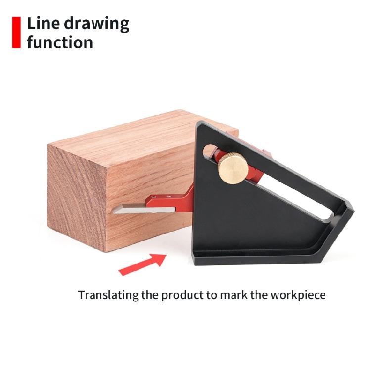 Woodworking 1/2 Centering Rule Table Tenon 1/2 Sawing Tool Solid Height Gauge Woodworking Measurement Tool
