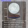 3D Painting Magnetic Levitating 14cm Moon Lamp Levit Floating Moon Light LED Smart Desk Lamp Office Home Decor Creative Gift