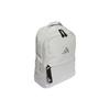 Adidas Recycled Polyester Plain Weave Fabric Backpack Regular Unisex Phantom Silver/Metallic Silver/Black IJ8379